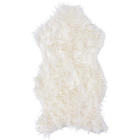 TAPPETO FINTO PELO 50X90 BIANC